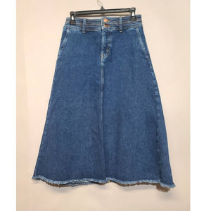 Boden Denim Midi A-Line Skirt Size 4